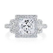 Princess 3-Stone Engagement Ring