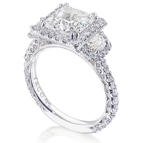 Princess 3-Stone Engagement Ring