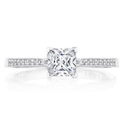 Princess Solitaire Engagement Ring