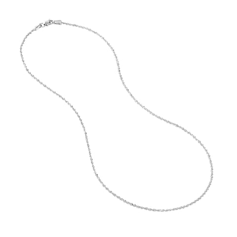 1.56mm D/C Rope Chain with Lobster Lock