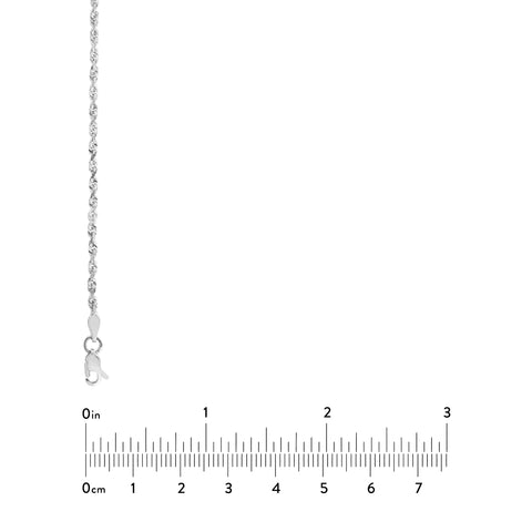 2.15mm D/C Rope Chain with Lobster Lock