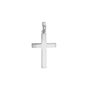 Straight-Edged Polished Cross Pendant