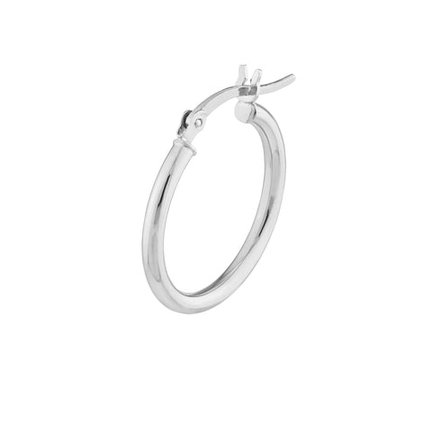 2mm x 20mm Polished Hoop Earrings