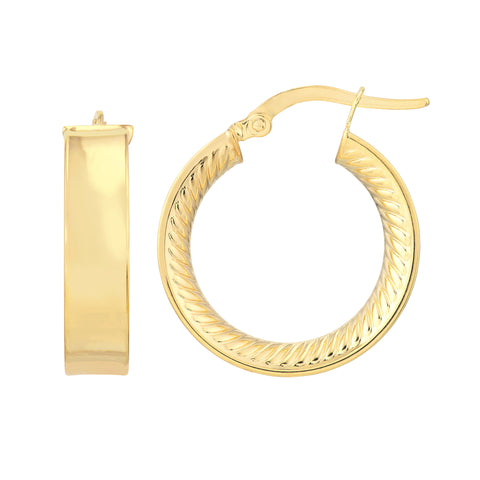 Interior Designed Hoop Earrings