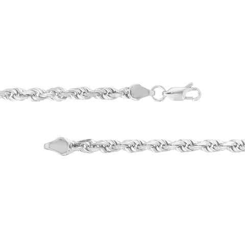 4.4mm D/C Rope Chain with Lobster Lock