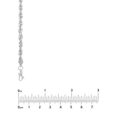 4.4mm D/C Rope Chain with Lobster Lock