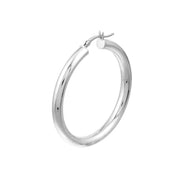 40mm x 4mm Polished Hoop Earrings