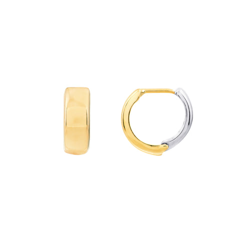 Two Tone Hoop Earrings