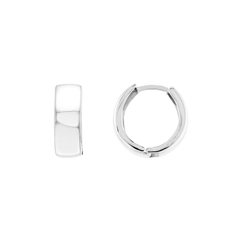 Sterling Silver Polished Hoop Earrings