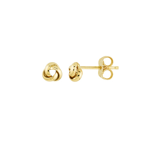 Mini 3 Loop Love Knot Earrings