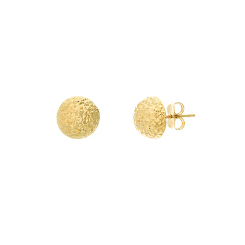 D/C Dome Stud Earrings on Post Back