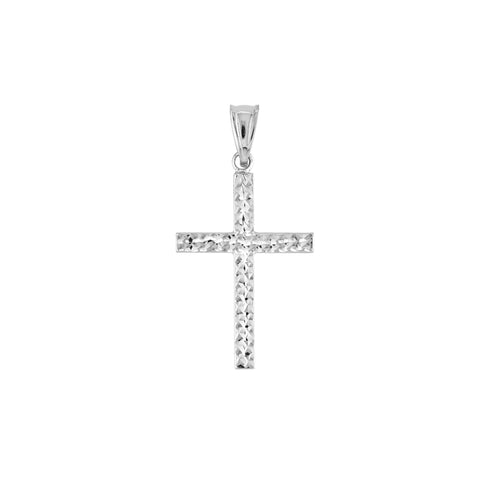 Reversible D/C and Polished Cross Pendant