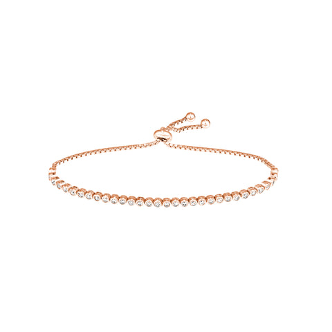 2.0mm Cz Small Adj Tennis Bracelet