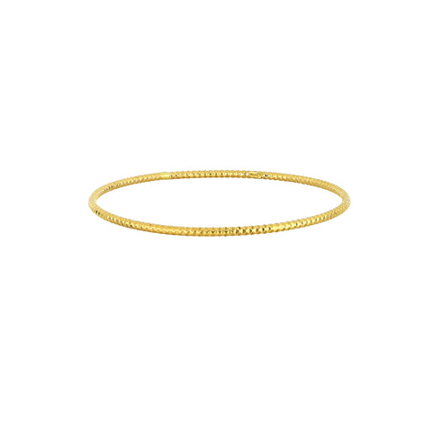 Slip-On Textured Tube Bangle