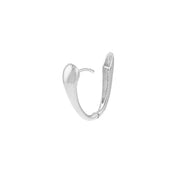 Tapered Oval Hoop Earrings