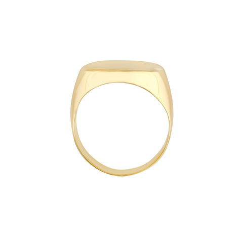 Engravable Soft Rectangle Signet Ring