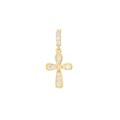 Graduating Mini CZ Cross Pendant