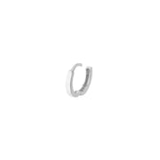 Square Tube Round Hoop Earrings