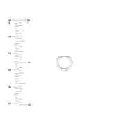 1/8tcw Diamond 10mm Hoop Earrings