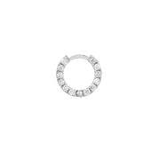 1/2tcw Diamond 10mm Hoop Earrings