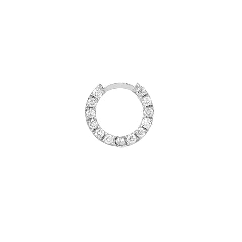 1/2tcw Diamond 10mm Hoop Earrings