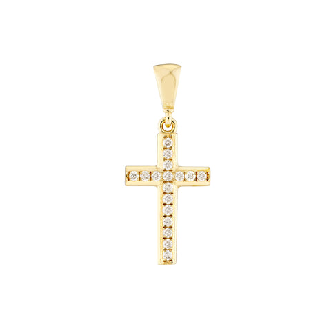 Mini Diamond Cross Pendant