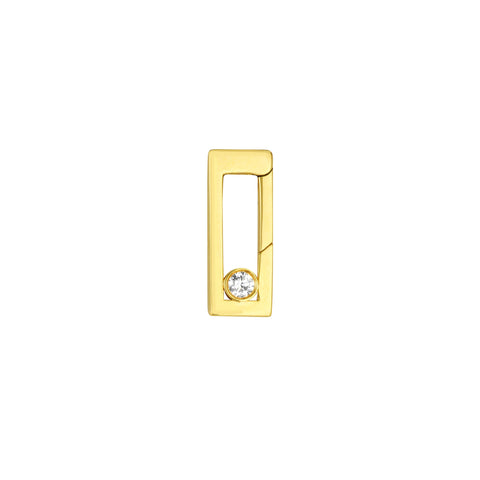 Diamond Bevel Rectangular Push Lock