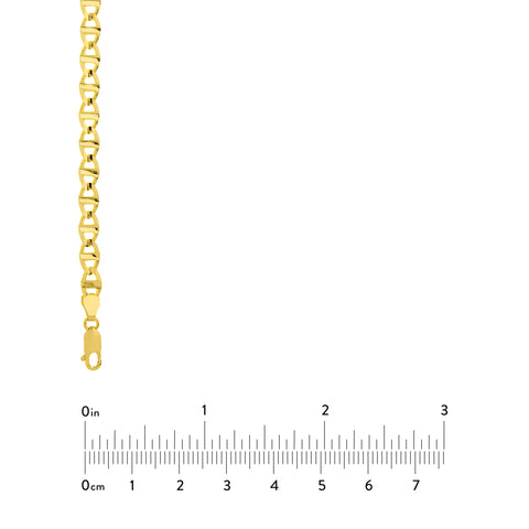 5.40mm Concave Mariner Chain with Lobster Lock
