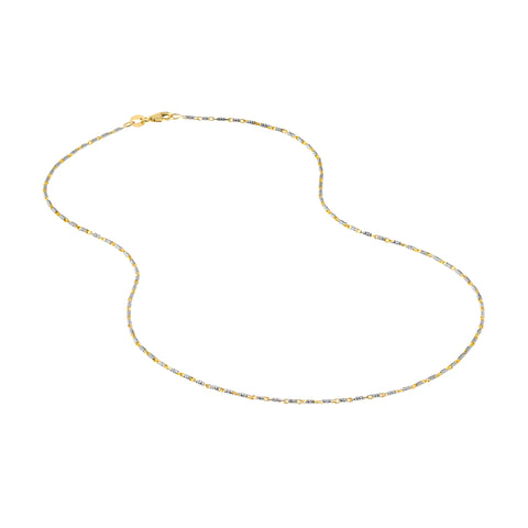 Two-Tone Brilliant-Cut Chain