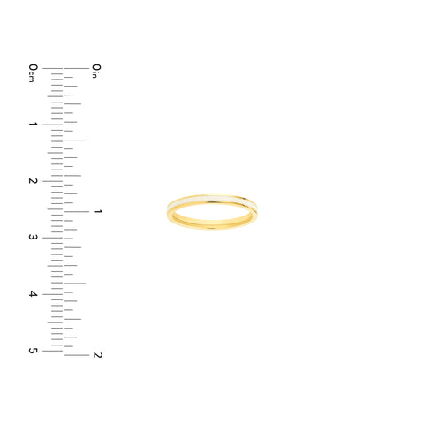 White Enamel Band Ring