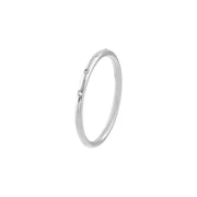 Diamond Stations Thin Band Ring