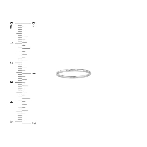 Diamond Stations Thin Band Ring