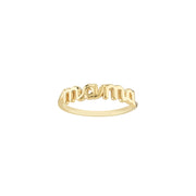 Cursive Mama Ring