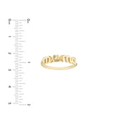 Cursive Mama Ring