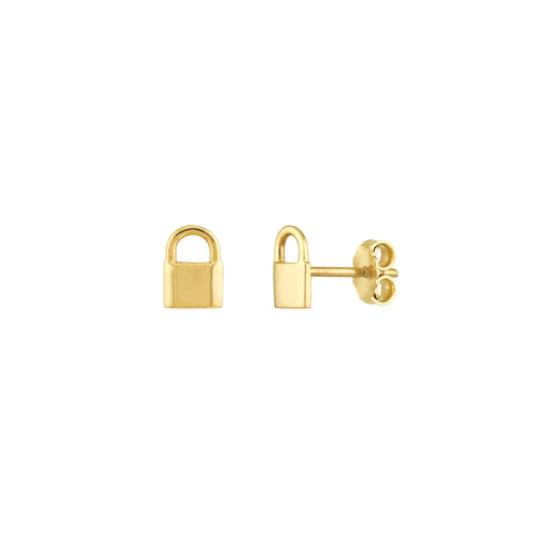 Padlock Design Baby Stud Earrings