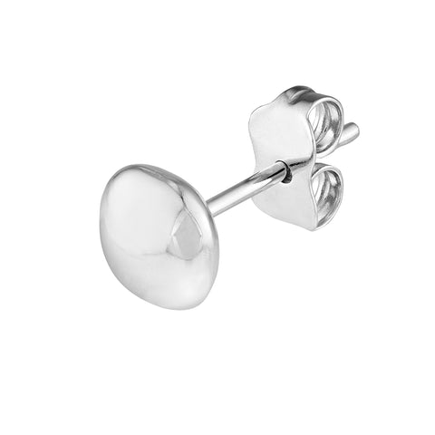 6.0mm Cushion Pebble Stud Earrings