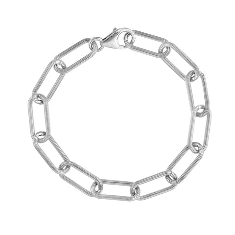 8.9mm Long Link Paperclip Bracelet