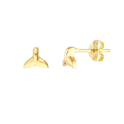 WhaleTail Micro Stud Earrings