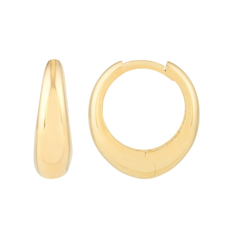 Oval Huggie Earrings