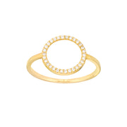 Open Diamond Circle Ring