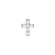 1/10tcw Diamond Cross Stud Earrings