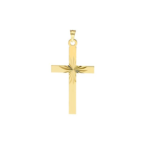 Diamond Cut Center Cross