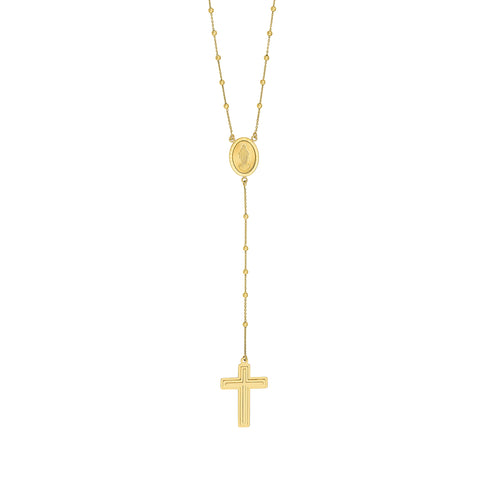 Traditional Rosary Necklace with Cross