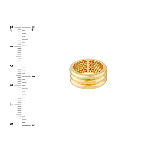 Triple Ridge Band Ring