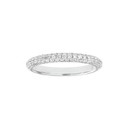 Diamond Pave Stackable Band (5/8tcw) in White Gold