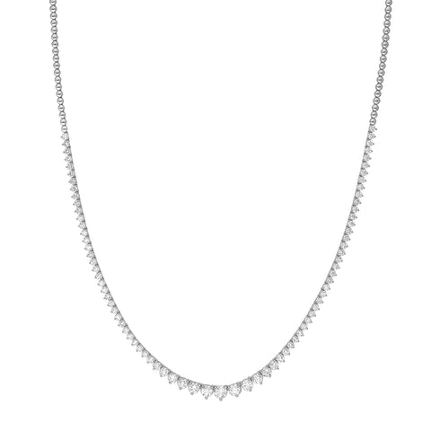 Diamond Graduated Tennis Necklace (5-1/4tcw)