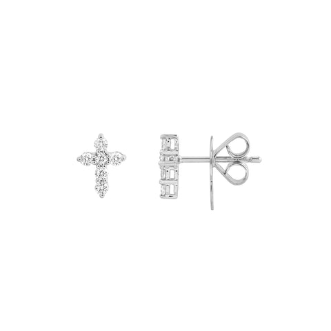 Diamond Cross Earrings (1/3tcw)