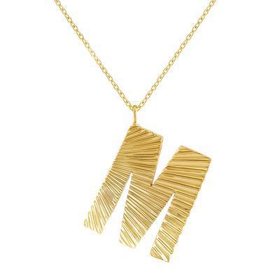 My Story The Celeste Fluted Initital Necklace