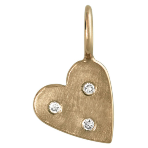 Heather B Moore Diamond Heart Charm